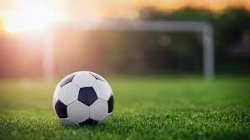 Soccer Equipment: soccer ball on the field